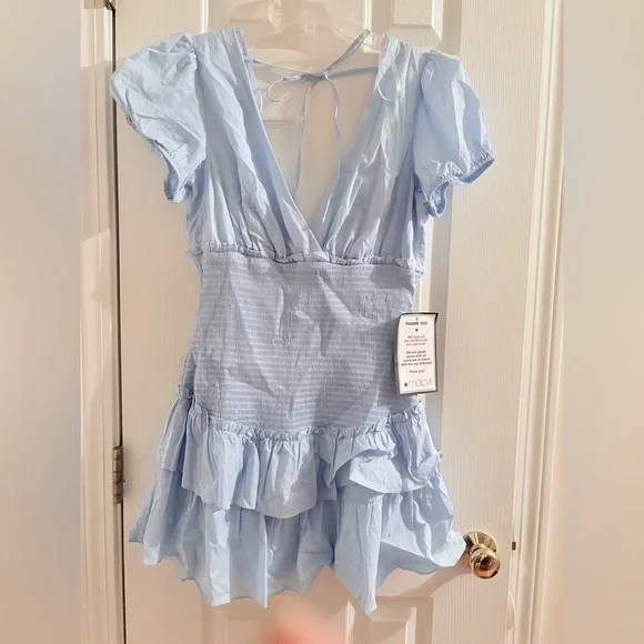 B Darlin Sky Blue Dress - Picture 2 of 5